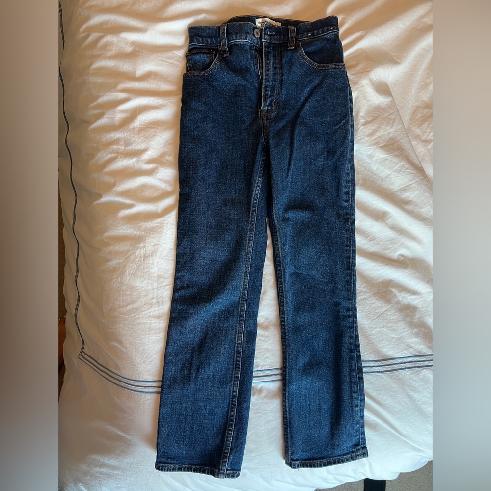 Ulta high rise ankle straight jeans Abercrombie